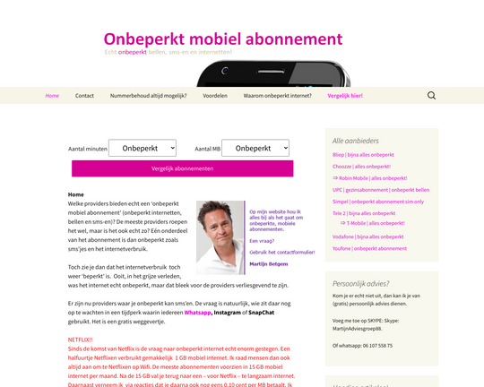 Onbeperkt Mobiel abonnement Logo