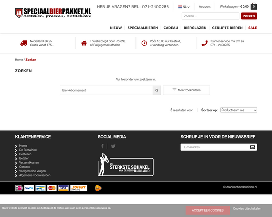 Speciaal Bier Pakket Logo